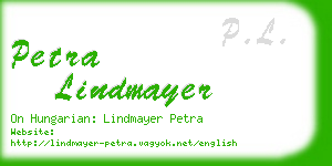 petra lindmayer business card